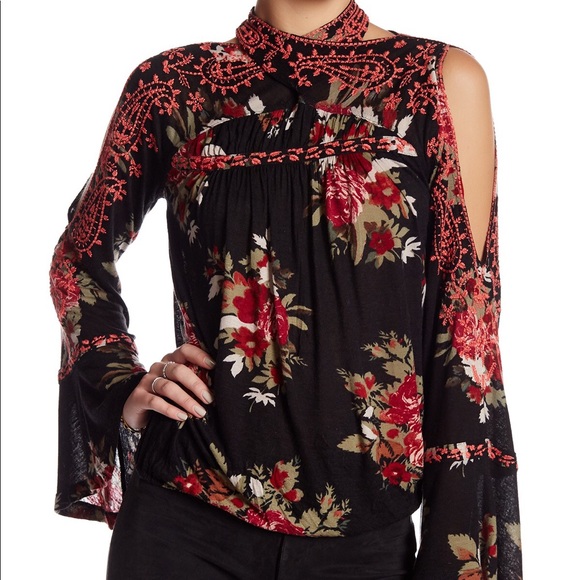 Free People Tops - Free People Bainbridge Floral Bell Blouse